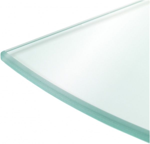 Полка стеклянная ВС радиусная 250x250 мм прозрачный 