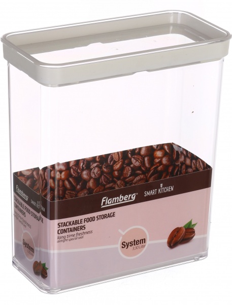 Ємність для зберігання пластикова з кришкою 3,3 л Luzern Flamberg