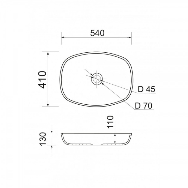 Умывальник-чаша #Lelit AMARANT Black Matt