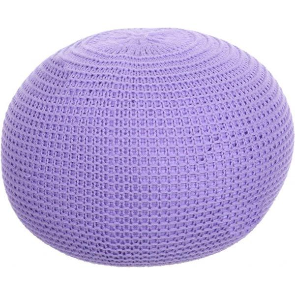 Пуф Бонді в'язаний 40x28 см фіолетовий 