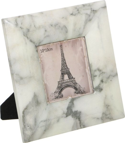 Рамка для фото Мрамор 19х19х1,5 см серо-розовый 10x10 см 