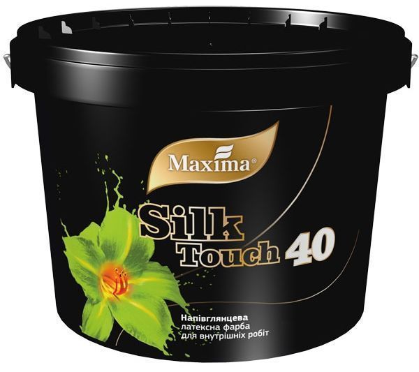 Фарба латексна Maxima Silk Touch 40 напівглянець білий 12кг 