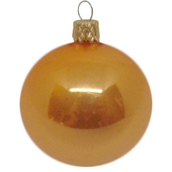 Шар стеклянный d60 оранжевый