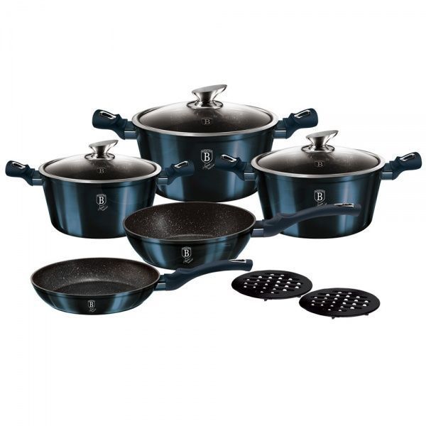 Набор посуды Metallic Line AQUAMARINE Edition 10 предметов BH 1884 Berlinger