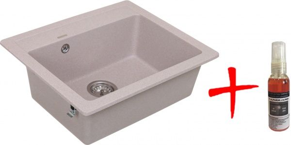 Мойка Water House Galaxy GMP 01.60 beige + средство по уходу за мойкой 30 мл 