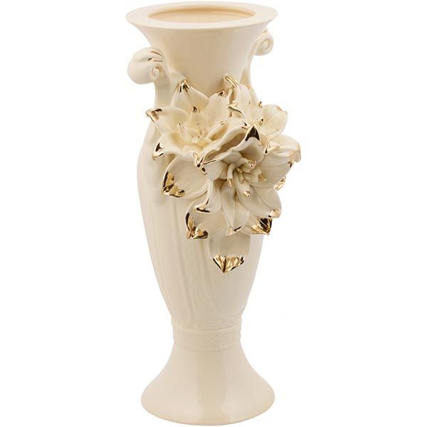 Ваза декоративная Барокко с лилиями 30 см