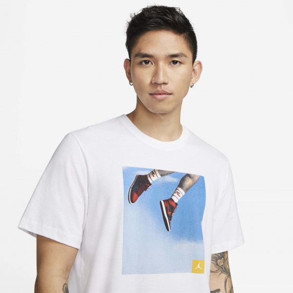 Футболка Jordan M J JMPMN PHOTO SS CREW DA9894-100 р.M білий