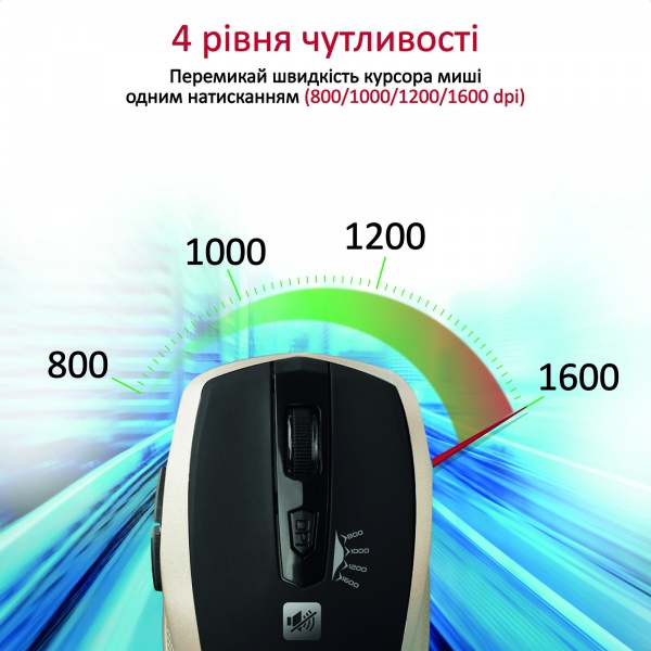 Миша Promate Breeze Wireless Gold 