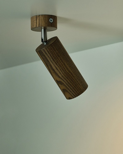 Светильник настенно-потолочный Iterna Alta spot 1xGU10 ясень темный LW086 