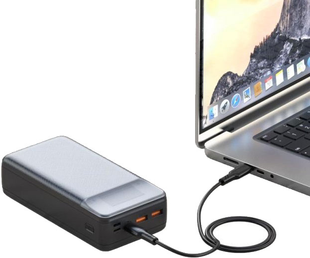 Повербанк Xo PD65W for laptop 30000 mAh (PR201_Black)