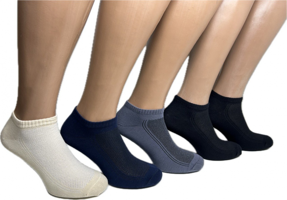 Набір шкарпеток чоловічих Sensio 1108 р.38-42 чорний/синій/сірий/бежевий 5 шт.