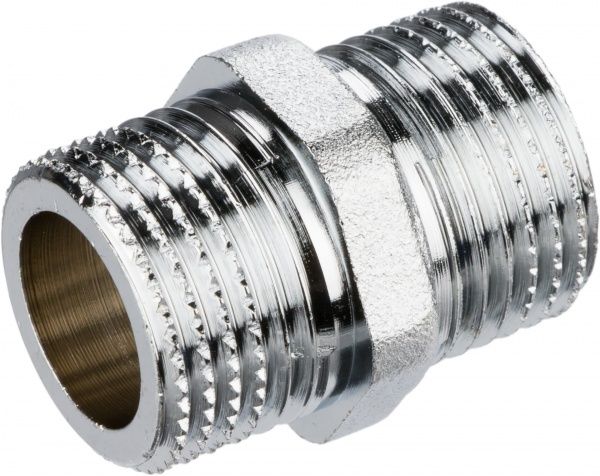 Ніпель редукційний ЗЗ Pattaroni хромований 1/2х1 ЗЗ