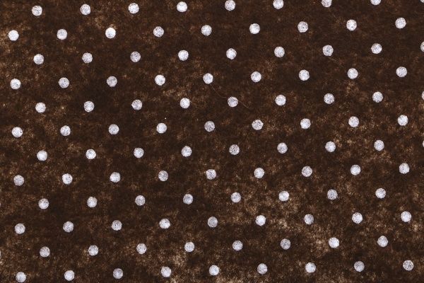 Фетр с принтом Горох коричневый, 165083 1 мм, 33х42,5 см