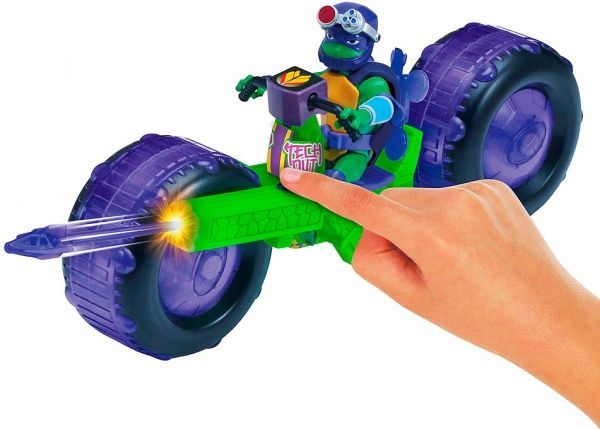 Фигурка TMNT серии «Эволюция Черепашек-Ниндзя» МОТОЦЫКЛ СТЕЛС и ДОНАТЕЛЛО 