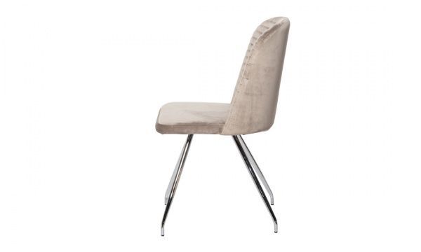 Стілець обідній Домінік X-2041RG 470х545х840 мм хром/капучино