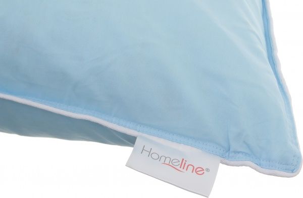 Подушка блакитна з кантом 50х70 см 5% пух Home Line