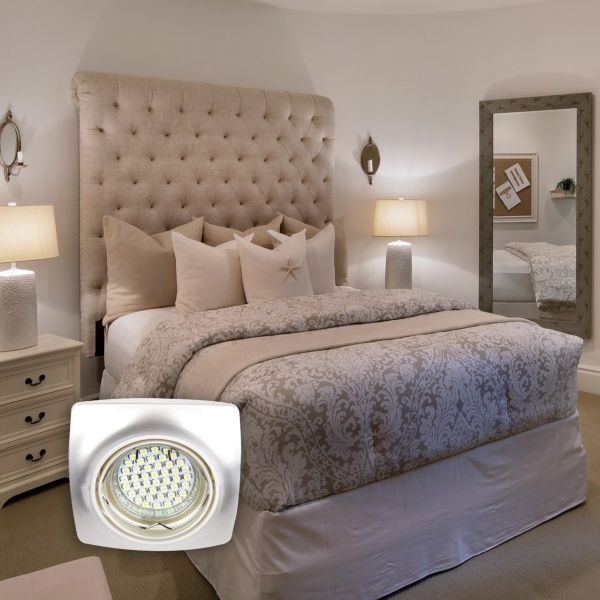 Світильник точковий LightMaster DL6045 MR16 2 шт./уп. 50 Вт G5.3 білий 