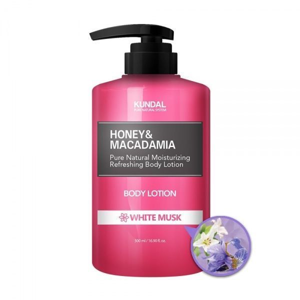 Лосьйон для тіла Kundal Honey & Macadamia Body Lotion White Musk Білий мускус 500 мл