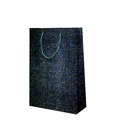 Пакет подарочный 35x24,5x9 см текстурный черный