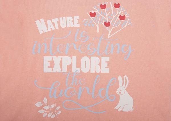 Пижама детская для девочки Roksana р.122-128 коралловый №1065/16808 