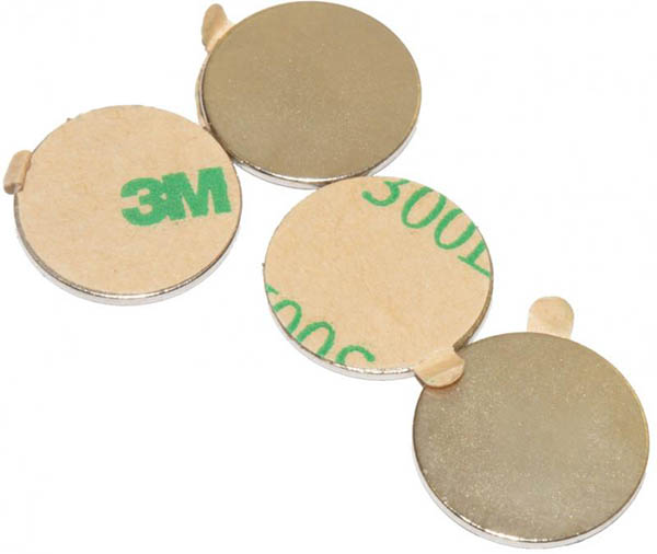 Магнит неодимовый 15х1 мм N42 1,1 кг 4 шт.