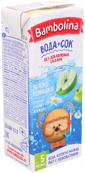 Соковий напій Bambolina Яблоко-ромашка