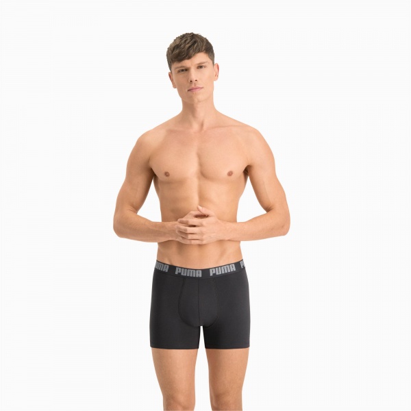 Труси Puma Basic Boxer 2P 90682305 M сірий/темно-сірий 2 шт.