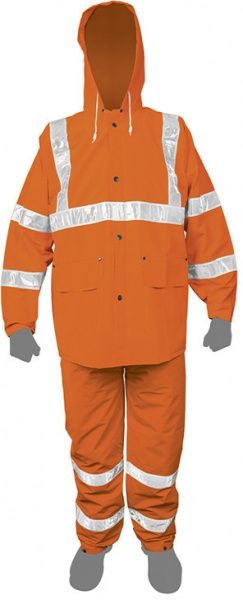 Костюм защитный Truper 17408 дождевик р. M оранжевый