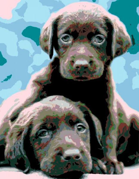 Картина по номерам Маленькие друзья Вентс 