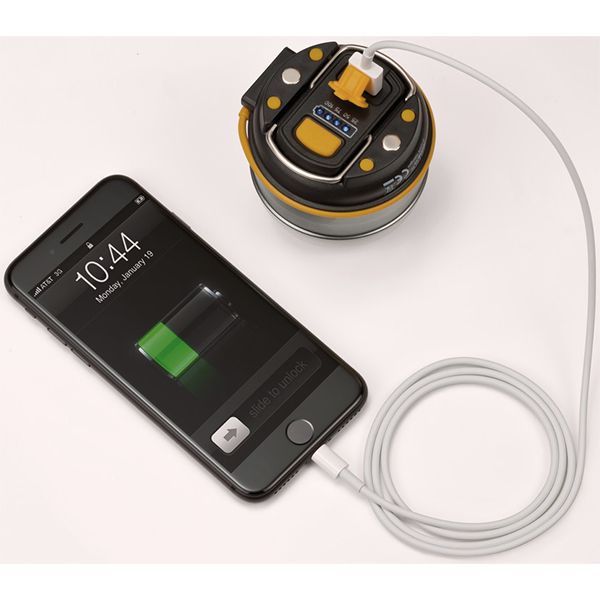 Ліхтар для кемпінгу Brennenstuhl акумуляторний LED Outdoor OLI 0300A Powerbank чорний із білим 