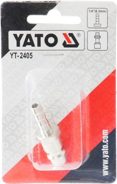 Штуцер YATO на шланг 6 мм YT-2405