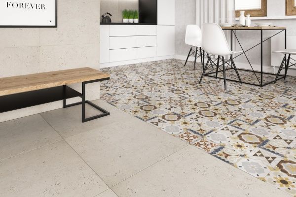 Плитка Ceramika Paradyz CEMENT GRYS PATCHWORK MAT 60х60 
