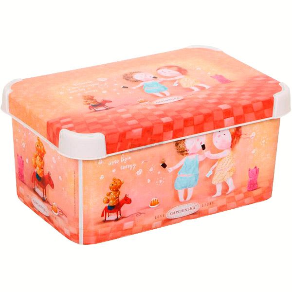 Контейнер пластиковий Curver Love story Gapchinska S жовтий 140x200x300 мм