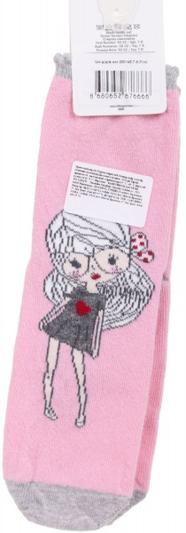 Носки для девочек ARTI 200145 р.7-8 розовый 
