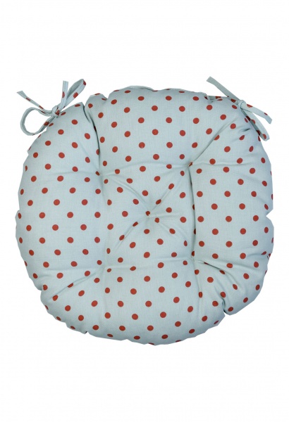 Подушка на стул Джульета d-40 горошек Прованс