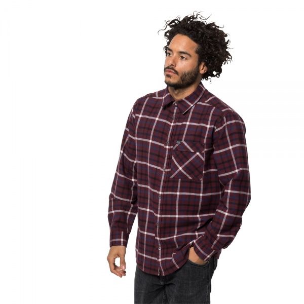 Сорочка Jack Wolfskin FRASER ISLAND SHIRT 1402522-7807 р. S бордовий
