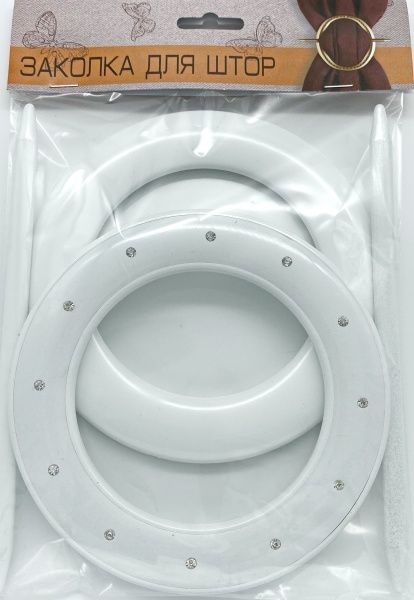 Декор Круг со стразами d150 мм белый С002-0 MISLT