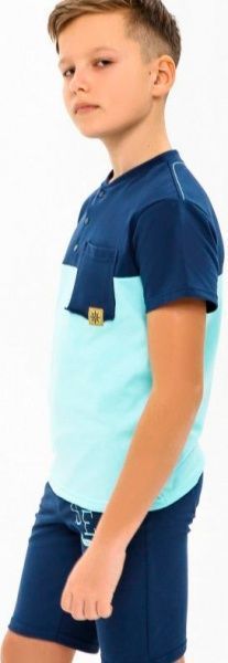 Футболка для хлопчика Smil .110551 р.116 сіро-синій 