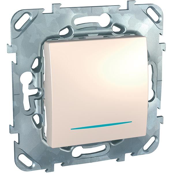 Выключатель одинарный Unica MGU5.201.25NZD слоновая кость