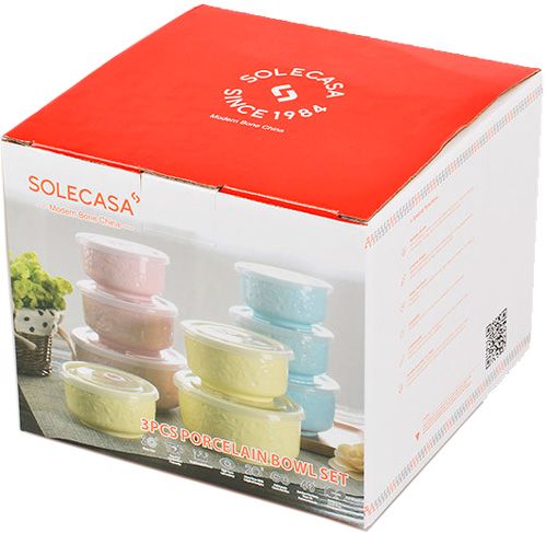 Набор салатников Pink с крышками 3 шт. Lefard