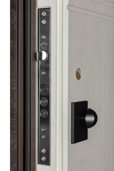 Двері вхідні К-8 (квадро) 539/237 mamba morion / рустик авиньйон блан 2050x950 мм ліві