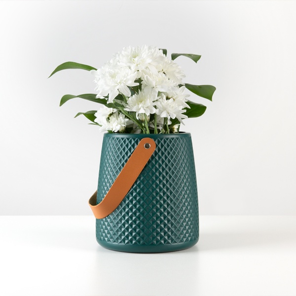 Ваза пластикова MVM DH-FLOWERS-10 MARINE BLUE 17,5 см 