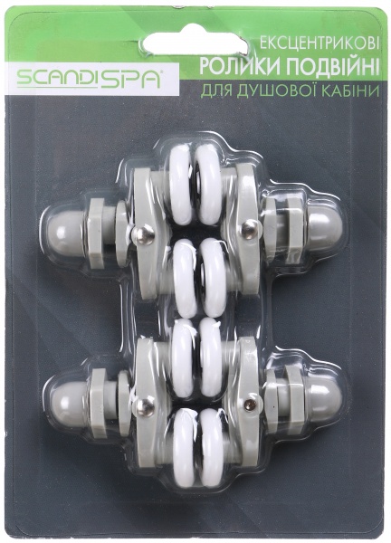 Комплект роликов ScandiSPA 25 мм верхние и нижние двойные SPDR2522HW