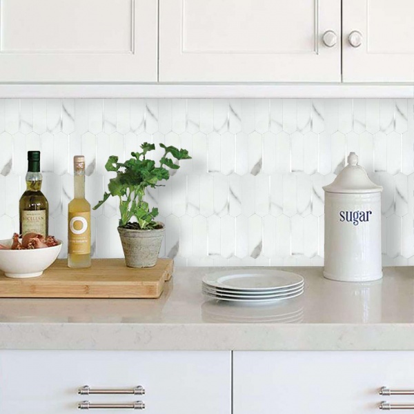 Декоративная панель EMERGO самоклеющая Белый Мрамор Home Inspire 