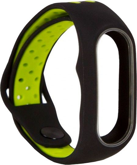 Ремінець для фітнес-браслета Xiaomi Mi Band 2 M1 black/green 