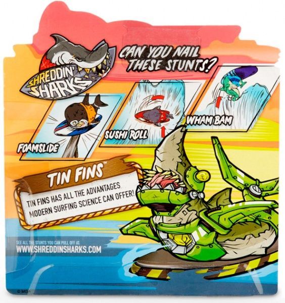Фигурка Shreddin' Sharks фингерборд с Tin Fins 
