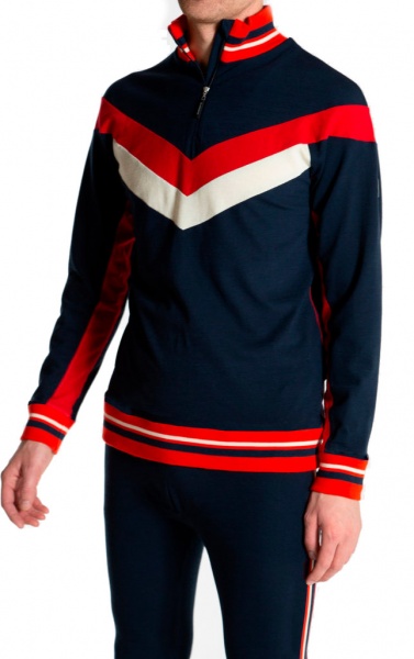 Футболка We Norwegians Voss 1/2-zip men 1524-60 р.L темно-синій