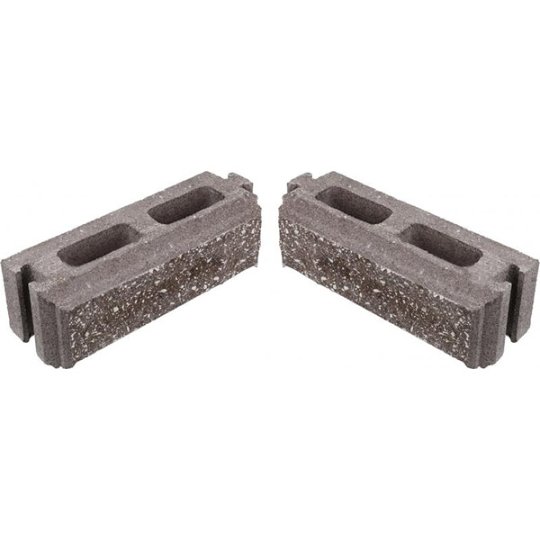 Элемент подмурка Кая 80x240x75 мм коричнево-белый Моноліт-Брук 