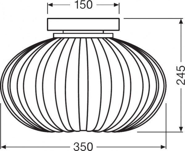 Світильник Ledvance Carved Pumpkin 1xE27 димчастий 