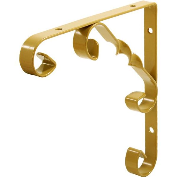 Кронштейн  L7408GO орнаментал 200х200 мм золотой